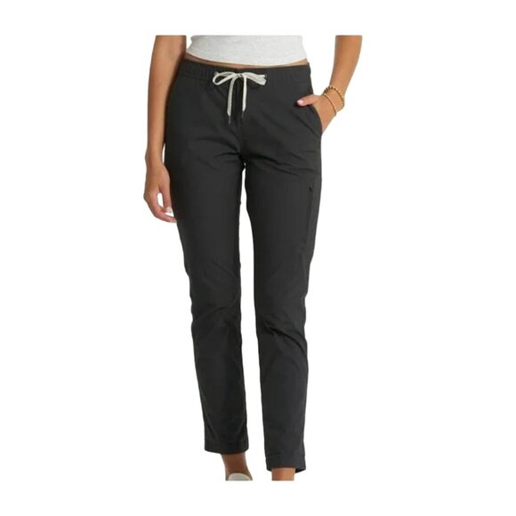 Vuori Pants Women S Ripstop Organic Cotton Stretch Pockets Gray Charcoal Hiking - Picture 3 of 13